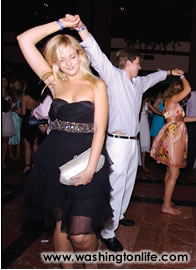 Krista Johnson twirls