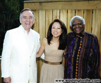 Timothy and Shigeko Bork and Archbishop Tutu