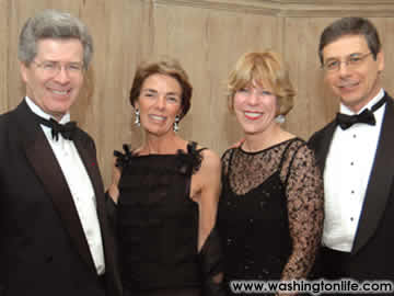 French Amb. Jean David and Marie-Cecile Levitte with Israeli Amb. Anne and Daniel Ayalon
