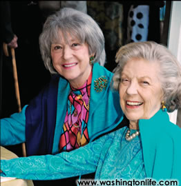 The late Doda deWolf and Frida Burling