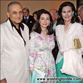 HRH Prince Turki al-Faisal, Joann Mason and Alexandra de Borchgrave