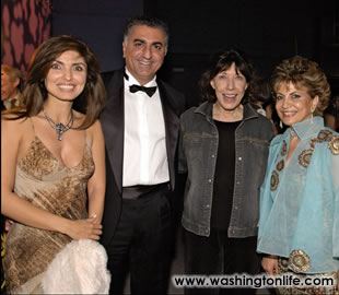 H.I.H. Princess Yasmine Pahlavi, H.I.H Prince Reza Pahlavi, Lily Tomlin and AnnieTotah