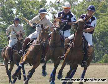 Players eye the ball during the action