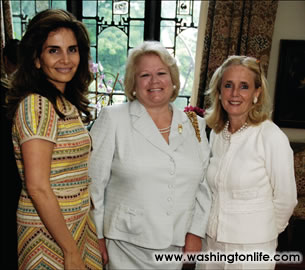 Luma Kawar, Cindy Giambiastiani and Debbie Dingell