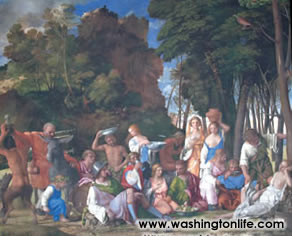 Reproduction of Feast of the Gods by Giovanni Bellini and Titian